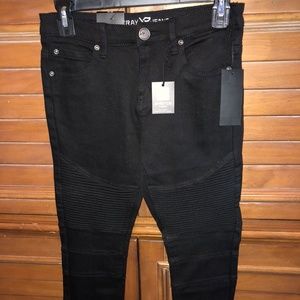 XRay Black Jeans Kids Moto Style Size 10 Stretch